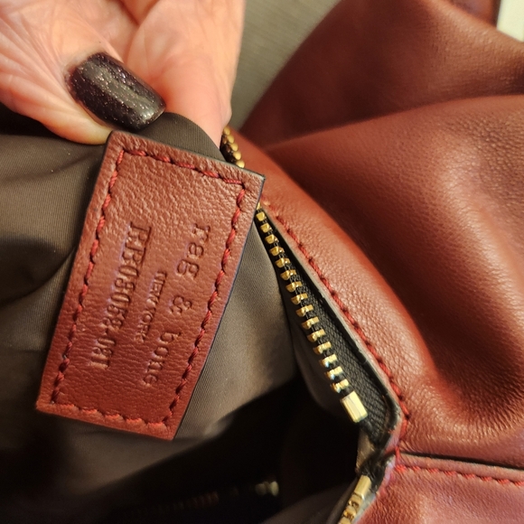 Rag & Bone Stylish Brown Leather One Strap Backpack Bag - Picture 4 of 16